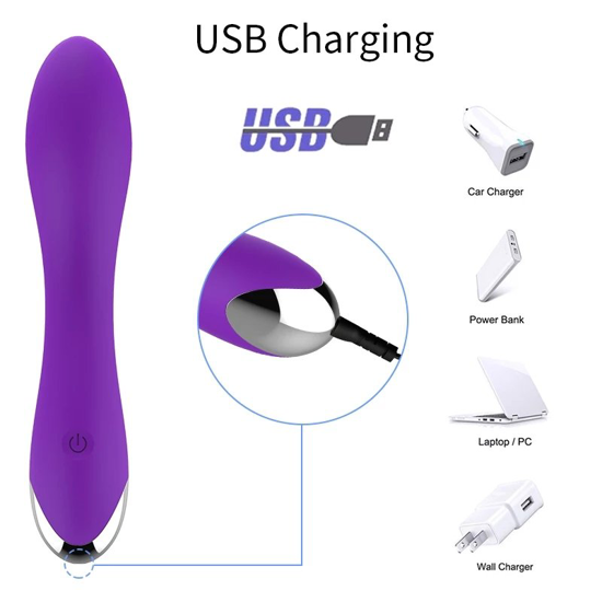 Image sur Vibromasseur Vaginal USB  - couleur aleatoire