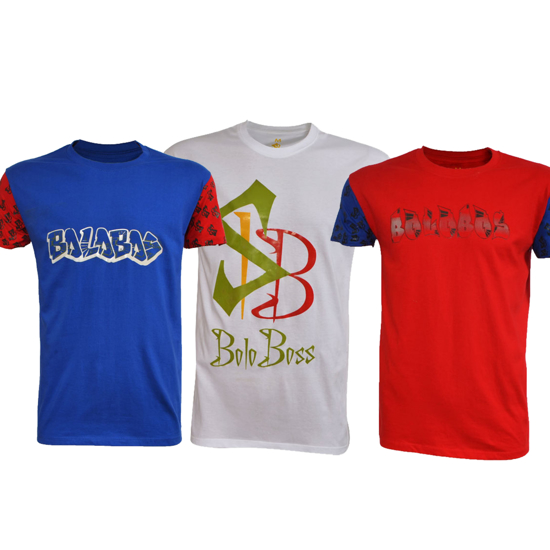 Image sur Lots de 3 Tee-shirts Boloboss - imprimés - multicolores