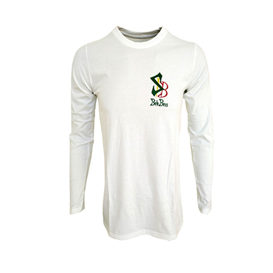 Image sur T-shirt Boloboss à longues manches - imprimé - Blanc