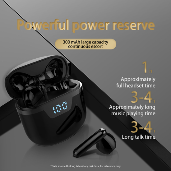 Image sur Nouveau modèle J55 HB12 électronique 5.0 puce écouteurs stéréo sans fil avec casque d'affichage à LED pour IOS Android