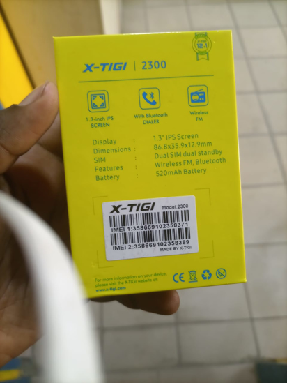 Image sur 2300 X-TIGI -1.3" -Mini Téléphone  - Dual Sim, - 520 mah - Fm Radio -  Bluetooth - wireless - super tiny -  blanc et bleu - 13 mois de garantie