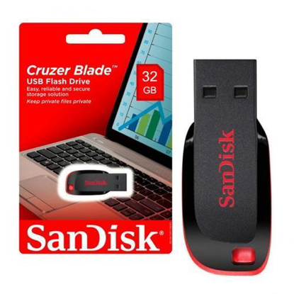 Image de SanDisk Clé USB Cruzer Blade - 32 Go - Noir