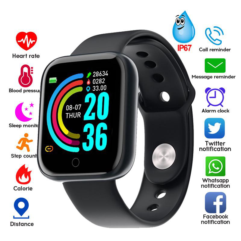 Bracelet connecté Shrivasta pour femmes et hommes - Montre de sport avec moniteur de