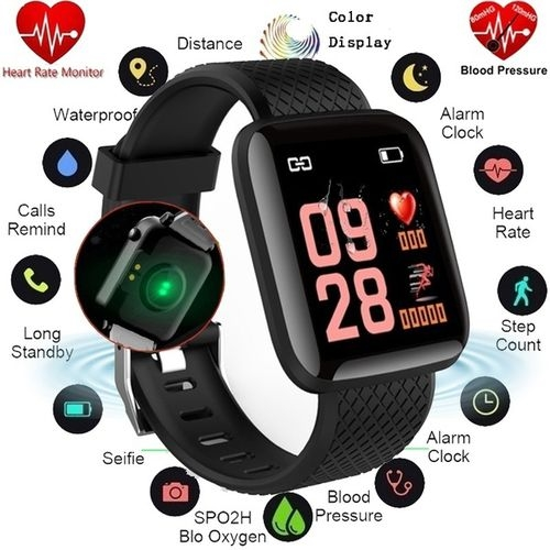 Image sur Montre connectée Bluetooth, Bracelet de sport, moniteur de fréquence cardiaque, moniteur d'activité physique