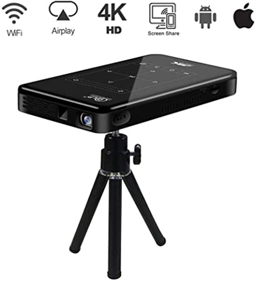 Image sur Projecteur Video 4k 1080p smart 3D avec wifi et bluetooth 8giga 1giga ram batterie rechargeable