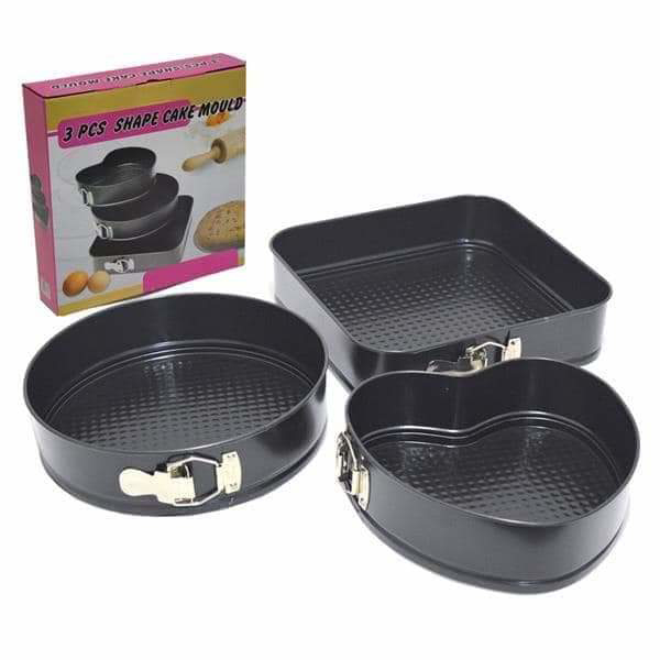 PME Ensemble De 3 Moules à Gâteau Ronds à Fond Amovible - 76 Mm Profondeur (15, 20, 25 Cm)
