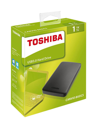 Agrandir l'image de Disque dur externe HDD Toshiba - 1To - Noir Image de Disque dur externe HDD Toshiba - 1To - Noir