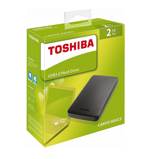 Image sur Disque dur externe HDD Toshiba - 2To - Noir