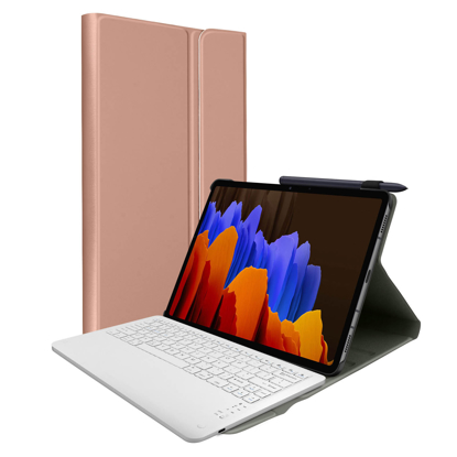 Image de POCHETTE TABLETTE SAMSUNG S7+ SMART KEYBOARD CASE (SM-T970/975/976) 12.4 Pouces, Or 6 MOIS