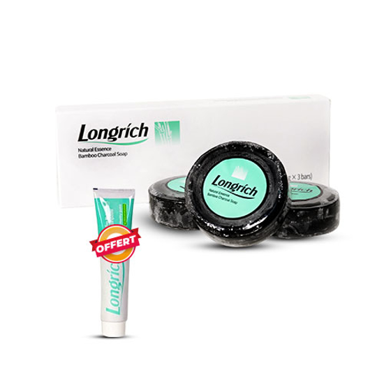 Image sur Pack LONGRICH - 2 paquets de savons longrich + 1 dentifrice offert