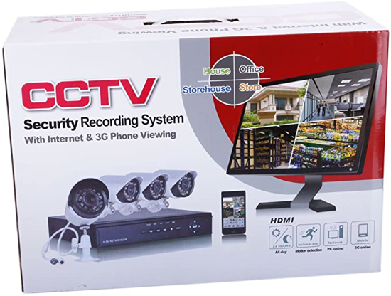 Image sur Kit Complet De Caméra De Vidéosurveillance 4 Ports CCTV avec 4 caméras