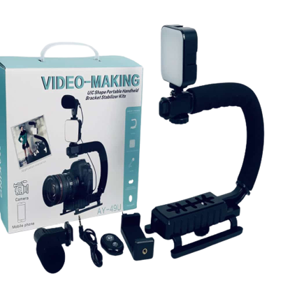 Agrandir l'image de KIT DE VLOGGING Video-Making AY - 49U TRÉPIED SUPPORT DE TÉLÉPHONE Image de KIT DE VLOGGING Video-Making AY - 49U TRÉPIED SUPPORT DE TÉLÉPHONE
