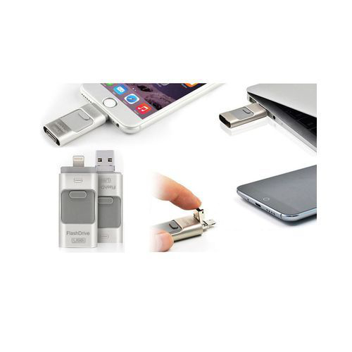 Clé USB OTG 3 En 1 - Multicolore