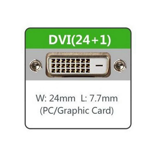 Image sur Adaptateur DVI- D Male 24+1 Vers HDMI Femelle - Noir