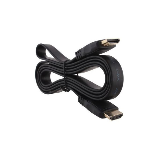 Image sur Câble - HDMI - HD - Haute Vitesse / Ethernet - V1.4 4K 3D - 5 M - Noir