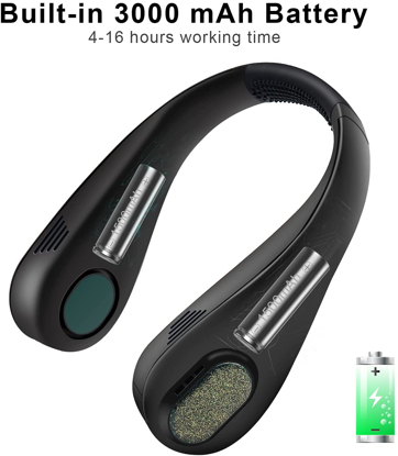 Notre Neckfan portable a un design innovant, sans lame, un col en forme de U