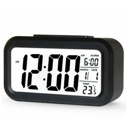 Reveil-numerique-retro-eclair-avec-calendrier-muet-horloge-electronique-de-Table-horloge Réveil Numérique LED Rétro-éclairé avec Calendrier et Répétition d'Alarm
