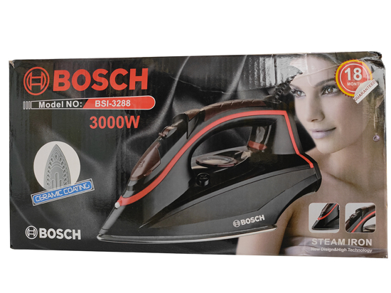 Image sur Fer à repasser Bosch avec fonction vapeur - Système anti calc et anti goutte - semelle premium Palladium Glissée - 3000 W