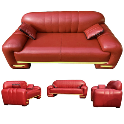 Image de Salon Moderne En Cuir - 6 Places