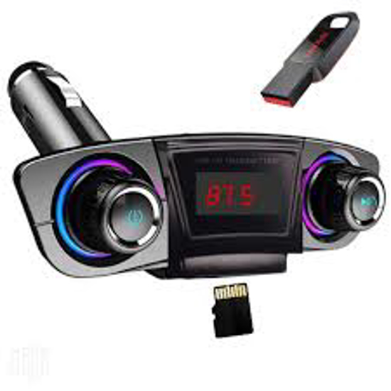 Image sur Kit transmetteur FM Bluetooth 5.0, modulateur Aux mains libres, lecteur MP3 Audio avec chargeur intelligent double USB pour voiture