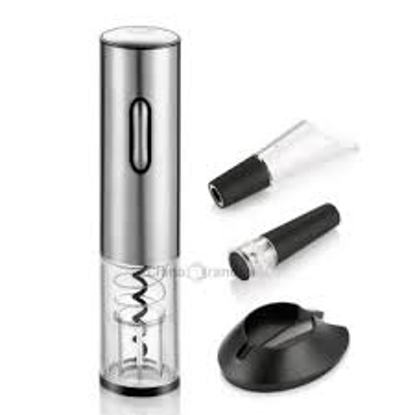 Image de Kit Tire bouchon Electrique + Bec verseur + Bouchon à vin