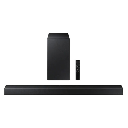 Agrandir l'image de Samsung Soundbar HW-A450/ZF 300 W, 2,1 canaux, noir - 12 Mois Image de Samsung Soundbar HW-A450/ZF 300 W, 2,1 canaux, noir - 12 Mois
