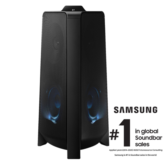 Image sur Samsung Sound Tower MX-T50/ZF Enceinte 500 W, 2,0 canaux, Noir 12 Mois