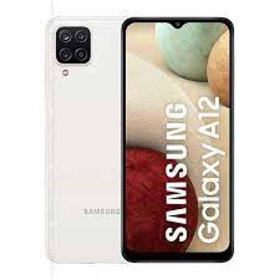 Image sur Samsung Galaxy A12 - 4G - 6.5" - 4Go RAM /128Go ROM - 5000 mAh - 48Mpx - Android 10 Q - Capteur d'empreintes digitales - Noir
