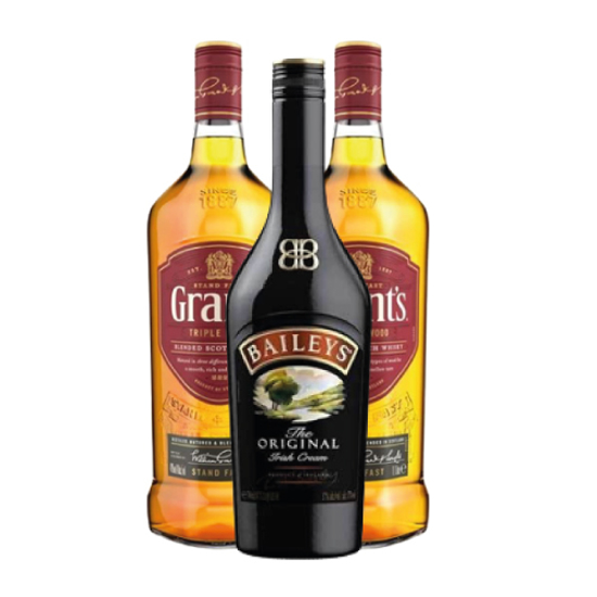 Image sur Whisky GRANT'S 75cl x2 + BAILEYS ORINAL x1