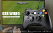Manette Xbox PC Joystick et Xbox 360 de Connection USB, double vibration