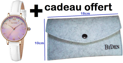 Montre femme vintage montre à la mode pour soirée, cérémonie, cocktail marque BIDEN Watches.