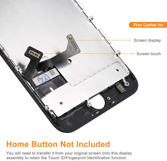 Ecran tactile LCD display vitre compatible avec Iphone 7 Plus et avec outil de réparation.