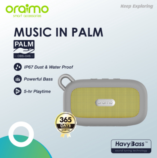 Image sur Oraimo Palm Ultra - Haut¨Parleur Bluetooth - OBS-04S - 1 an Garantie