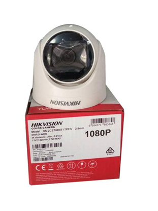 Image de Camera dome Hikvision, analogique;ds-2ce76d0t-itpf, 2 mega pixels, blanc