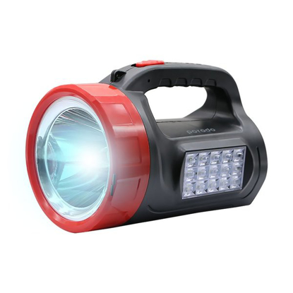 Image de Lampe d'éclairage double à lumière solaire rechargeable UGS : PD-ODSOL-BK Noir-Rouge 6Mois
