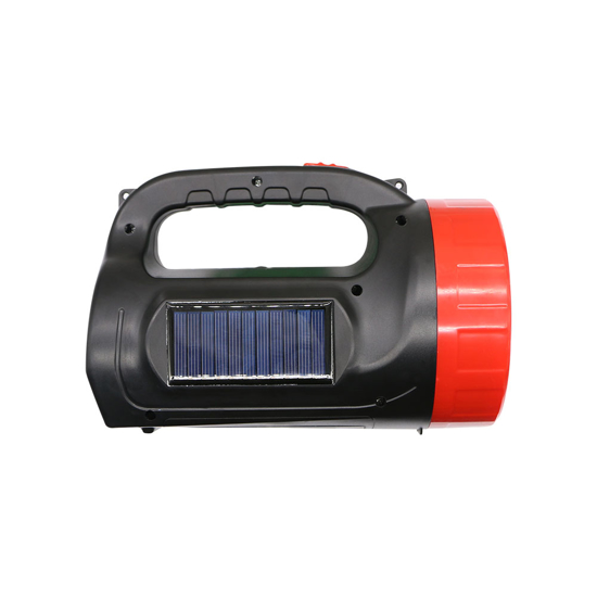 Image sur Lampe d'éclairage double à lumière solaire rechargeable UGS : PD-ODSOL-BK Noir-Rouge 6Mois