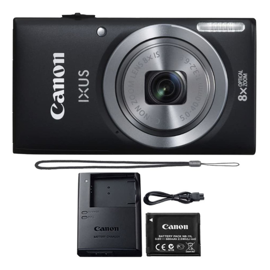 Image sur Canon IXUS 185 20Mp appareil photo ZoomPlus 16x (Noir) 12Mois
