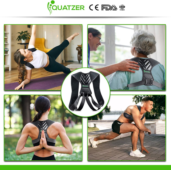 Correcteur de posture dos, redresse dos homme et femme, ceinture dorsale réglable pour maintien dos droit soutien la colonne vertébrale et le cou: Taille unique.
