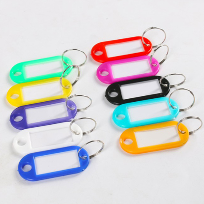 Lot-de-10-porte-cles-a-etiquette-en-plastique-resistant-etiquette-d_identification-coloree Comment utiliser ces Porte clefs étiquettes ? 1. Enlevez l'anneau, retirez le couvercle en plastique et l'étiquette; 2. Notez les mots dont vous avez besoin sur les étiquettes. 3. remettez les étiquettes avec le couvercle en plastique sur le dessus; 4. Placez les porte-clés avec tout ce que vous voulez trouver et reconnaître facilement.