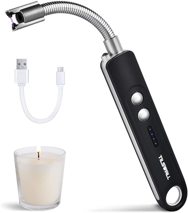 ÉTANCHE & FLEXIBLE: Le briquet Tilswall est ARC étanche, coupe-vent et anti-éclaboussures pour toutes les conditions: vent, pluie, humide. De plus, avec son design d’un long cou flexible 360°, sans flamme et portable afin de garder vos mains loin de la flamme, c’est un produit idéal pour barbecue, camping, cuisine, voyage, etc…