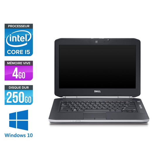 Image sur Laptop DELL LATITUDE- Intel core i5 - RAM 4 Go - 250 Go HDD (Reconditionné)