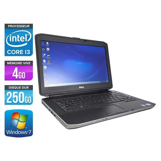 Image sur Laptop DELL LATITUDE- Intel core i3 - RAM 4 Go - 250 Go HDD (Reconditionné)