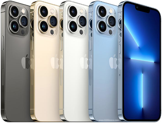 Apple iPhone 13 Pro Max - 128GB/6GB  - 12Gb+12Gb+12Gb/12Gb -  multicolore - 12 mois garantis - iziway Cameroun 