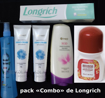 Produits à usage quotidien pack « Combo » de Longrich, Pack constitué de 06 produits Longrich (01x produit anti-moustique, 01x lait corporel SOD, 02x crèmes pour les mains, 01x dentifrice et 01x déodorant women Roll-On).