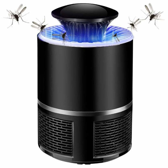 Image sur Lampe piège à moustiques électronique à LED écologique, lampe anti-moustiques pour la maison, lampe anti-moustiques à inhalateur de mouches électronique alimentée par USB,