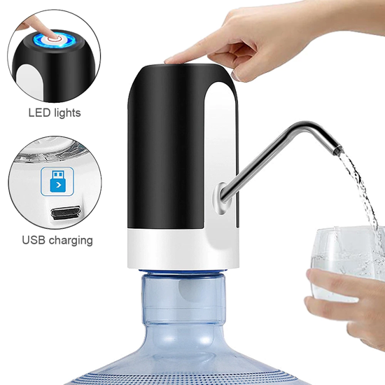 Pompe pour bouteille d'eau, distributeur d'eau de 5 gallons, Portable,  électrique, recharge USB, automatique