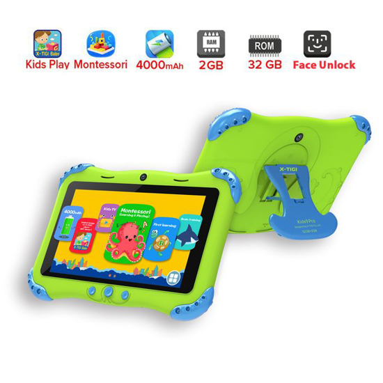 Tablette Éducative X-Tigi Kids9 Pro -7" - 32Go/2Go - 2Mpx/2Mpx -12 mois de garantie