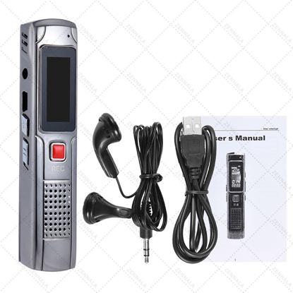 Agrandir l'image de dictaphone Enregistreur vocal numérique pour conférences, réunions, entretiens à bande portable avec lecture, USB, MP3 8giga Image de dictaphone Enregistreur vocal numérique pour conférences, réunions, entretiens à bande portable avec lecture, USB, MP3 8giga