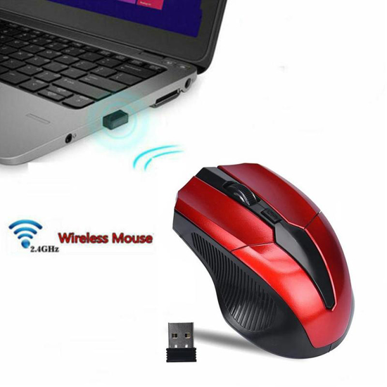 Image sur Mini souris de jeu sans fil 2.4GHz, avec récepteur USB, ergonomique, pour PC et ordinateur portable, haute qualité