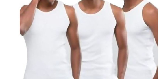 Image sur Lot de trois Débardeurs Homme - 100% coton - Blanc